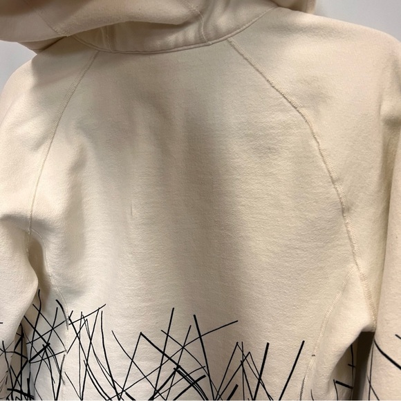 Lululemon scuba ghost nesting bird scribble full-zip hoodie size 8 - Picture 10 of 14